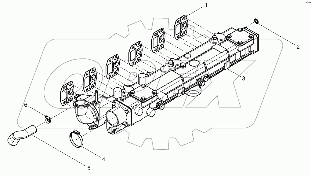 Air inlet pipe assembly
