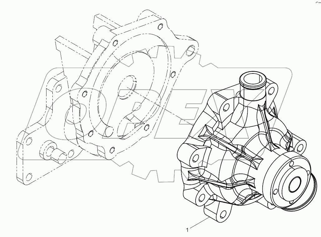  Water pump assembly