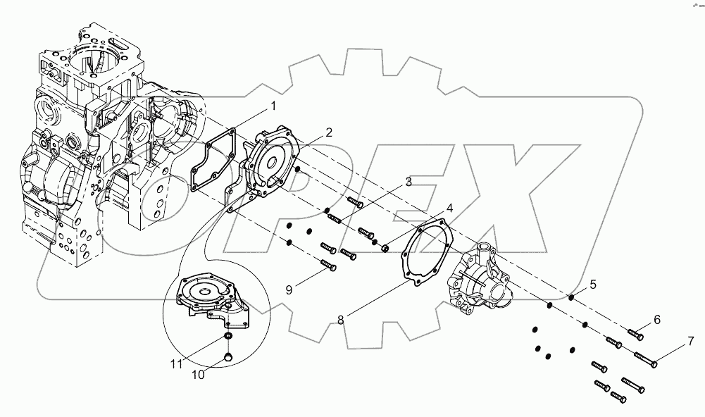  Intermediate block assembly