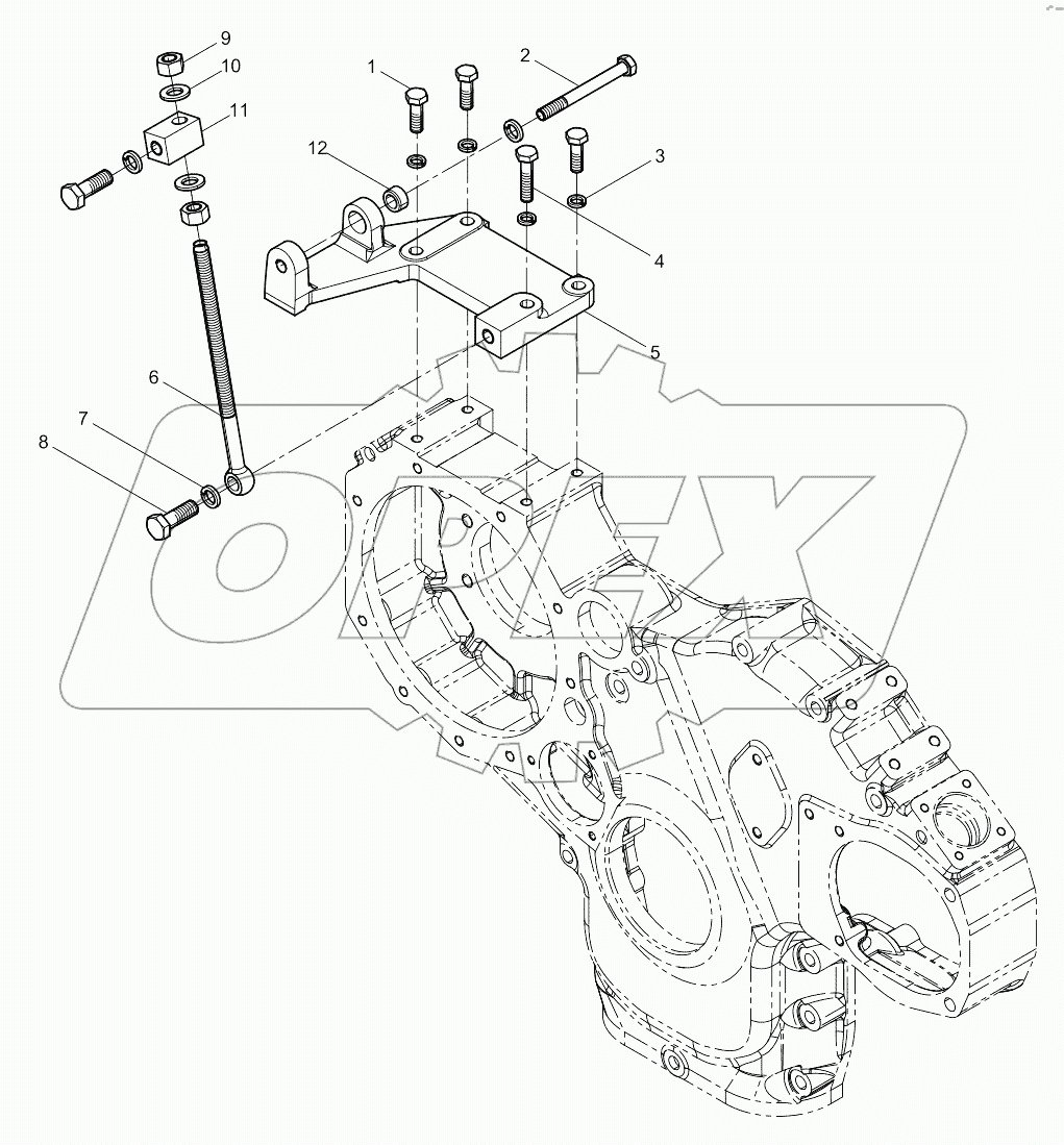  Alternator bracket assembly