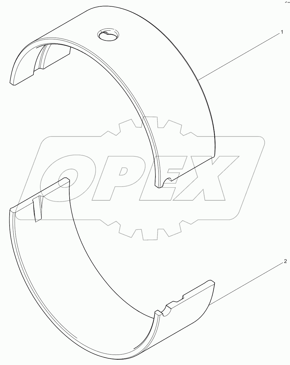  Thrust main bearing bush assembly
