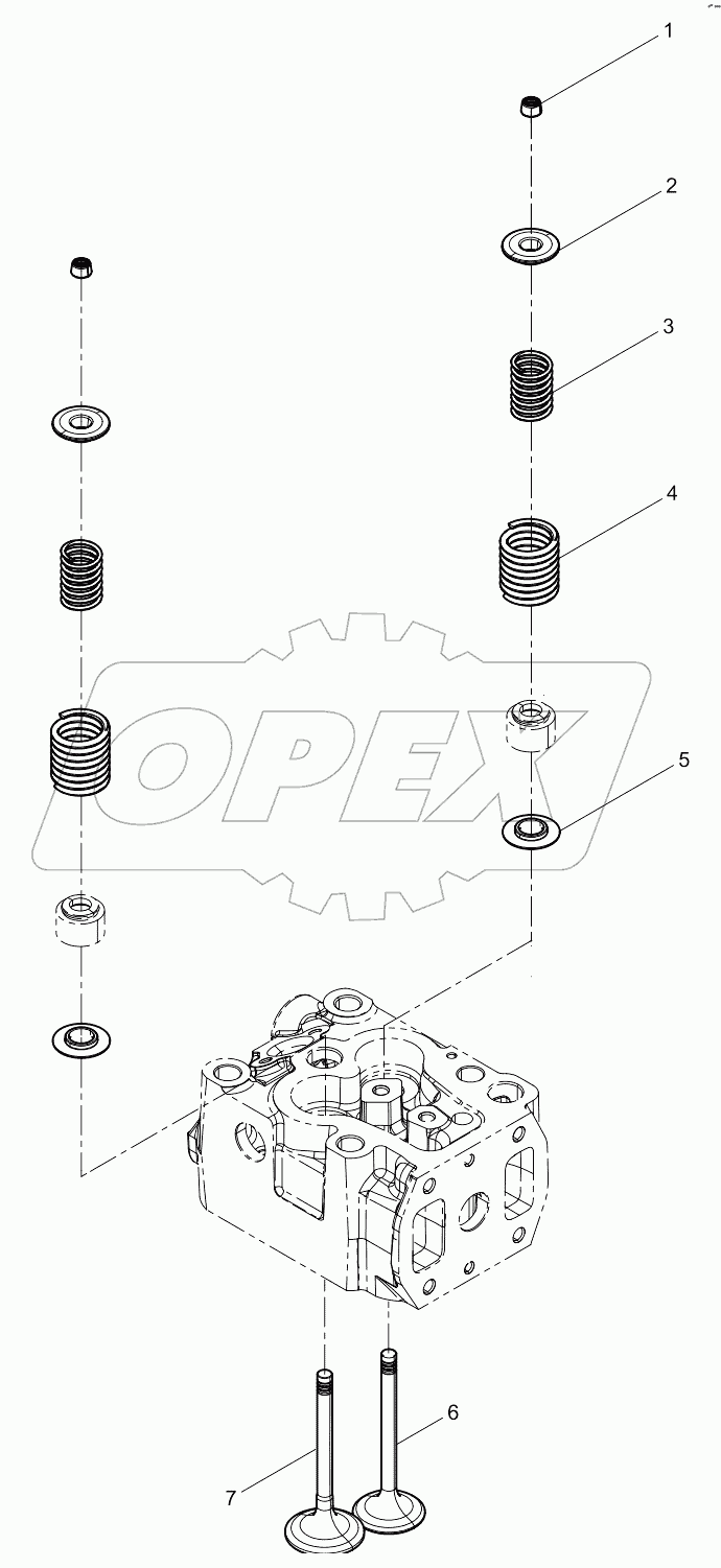  Intake and exhaust valve assembly