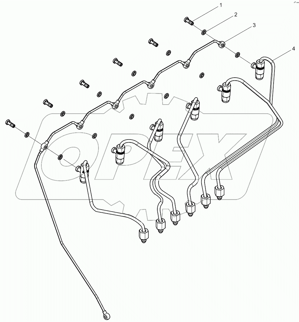  High pressure pipe assembly