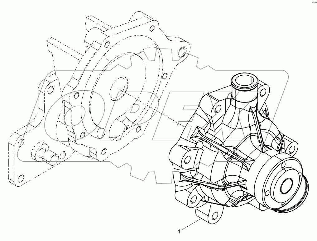  Water pump assembly