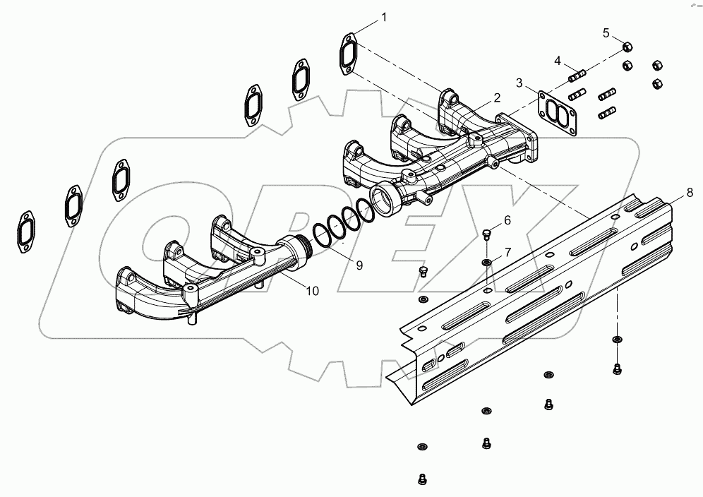  Exhaust pipe assembly