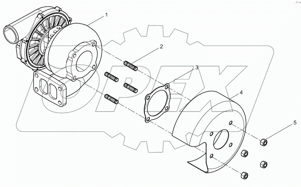  Exhaust turbocharger assembly