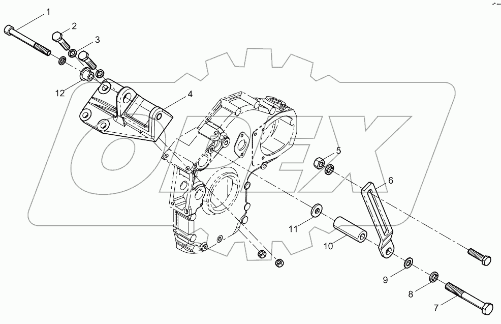  Generator bracket assembly