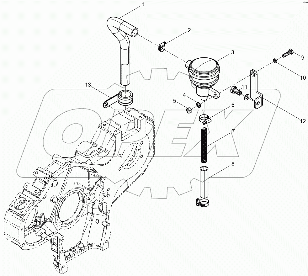  Crankcase ventilation assembly