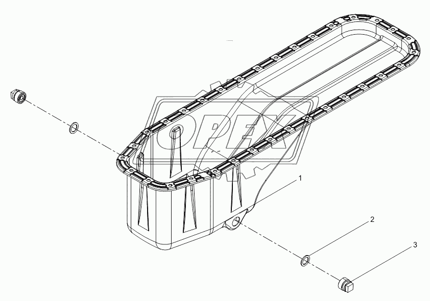 Oil pan sub-assembly