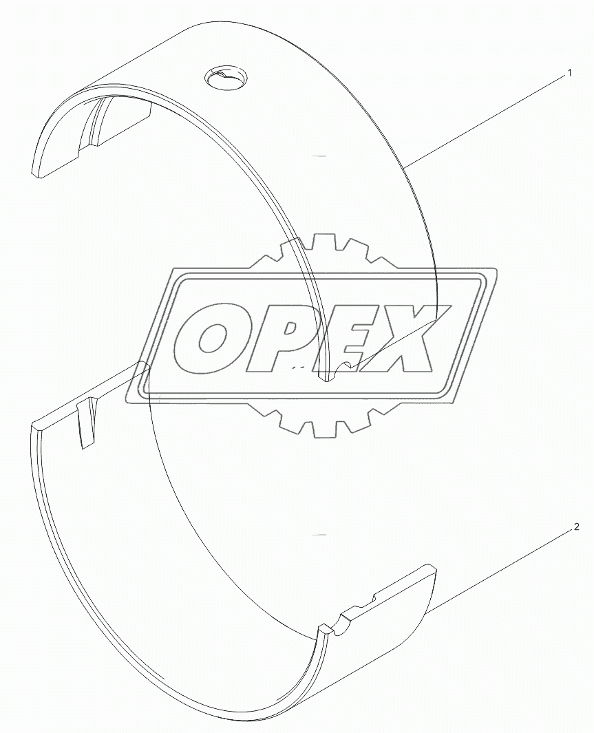 Thrust main bearing bush assembly