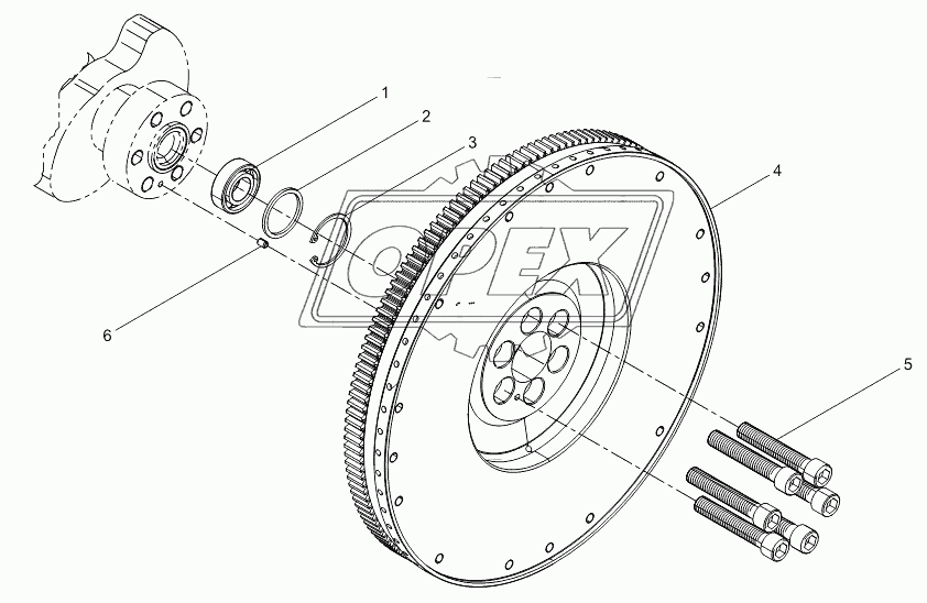 Flywheel assembly 1