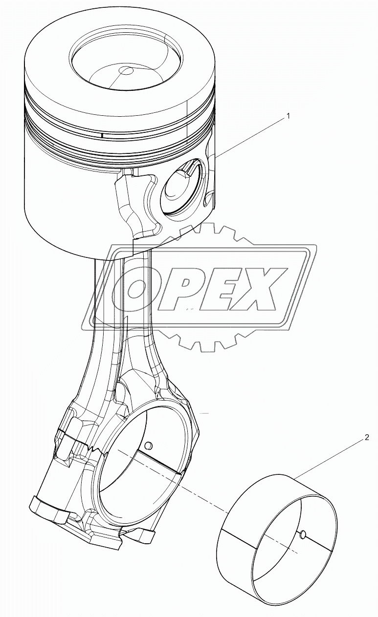 Piston and Connecting Rod Group 1