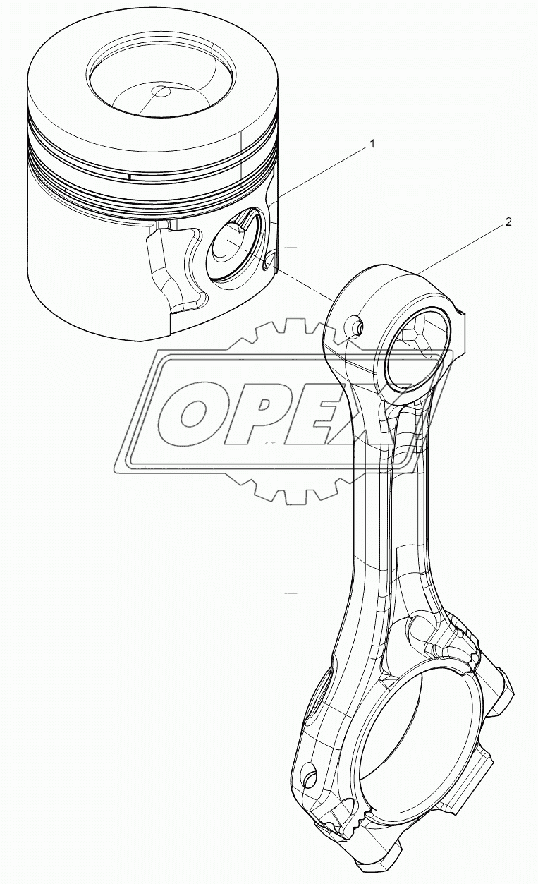 Piston and Connecting Rod Group 2