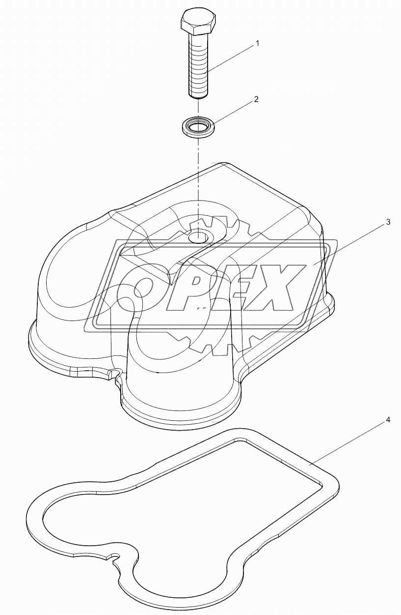 Cylinder head cover assembly