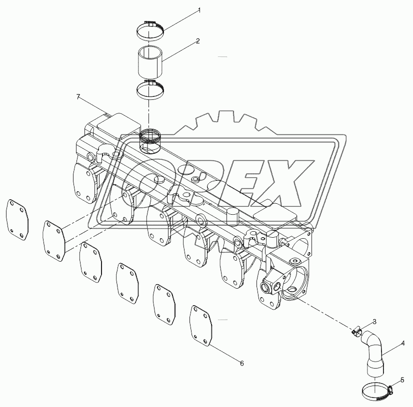 Air inlet pipe  assembly