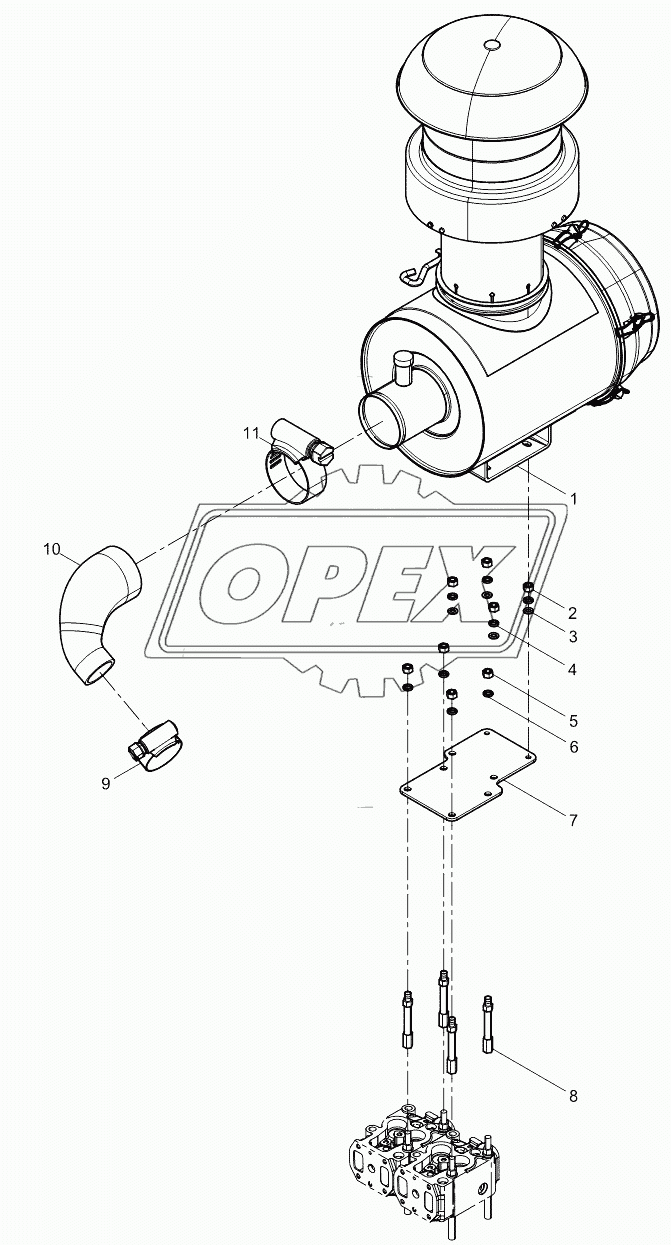 Air filter assembly 1