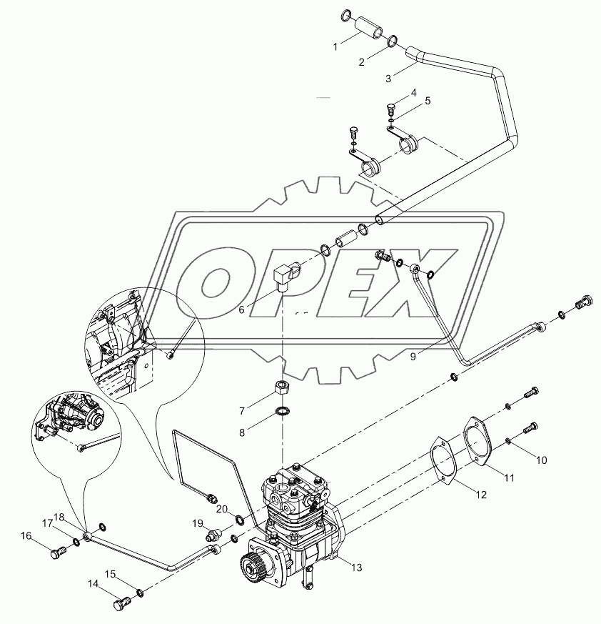 Air compressor assembly 1