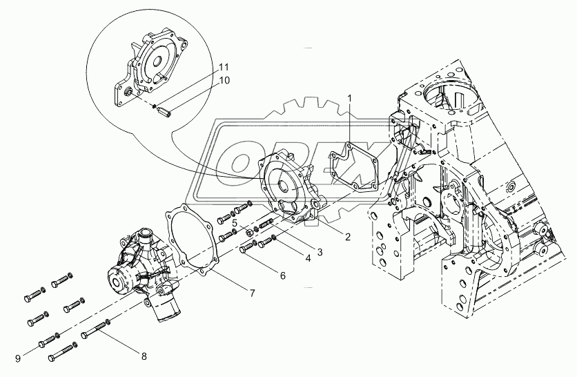 Intermediate pad assembly