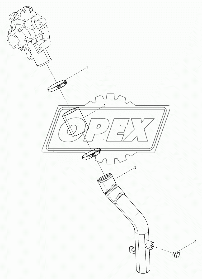 Water inlet joint pipe  assembly