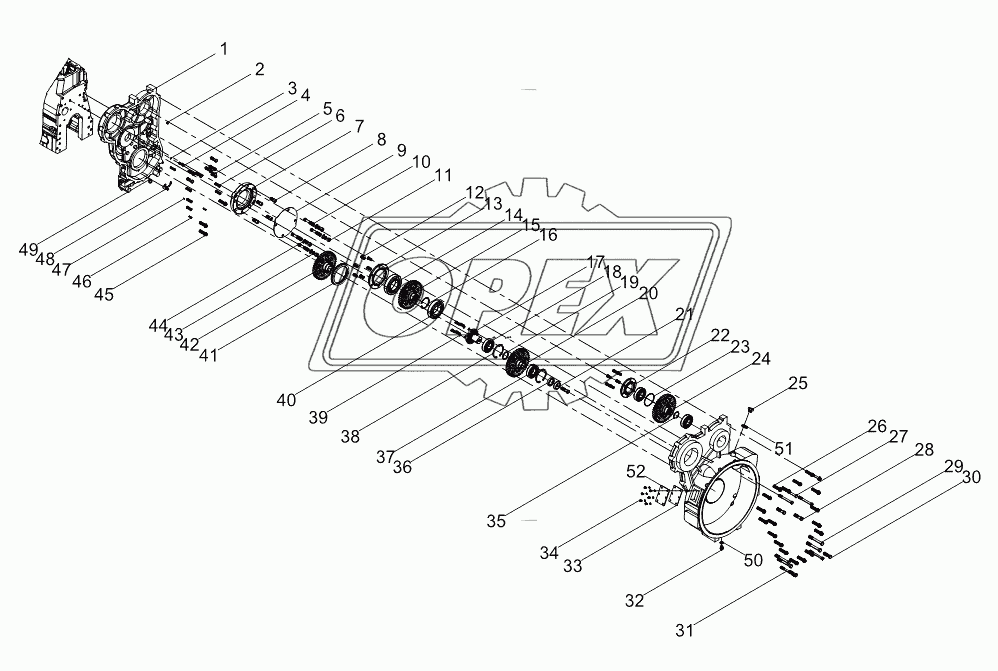 Transfer case assembly