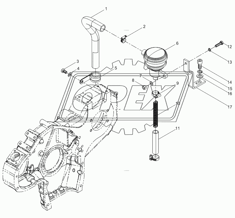 Crankcase ventilation assembly