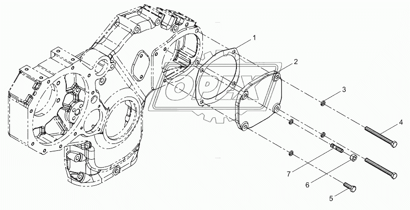 Hydraulic pump cover assembly