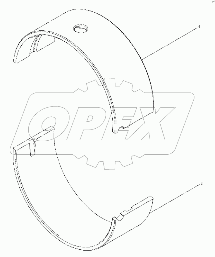  13034906 Thrust main bearing bush assembly