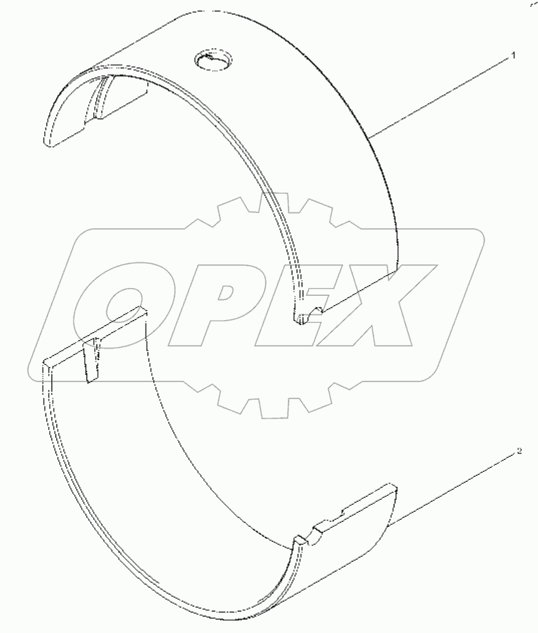  13034907 Main bearing set