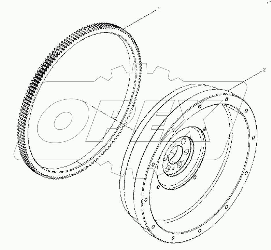  13025709 Flywheel assembly
