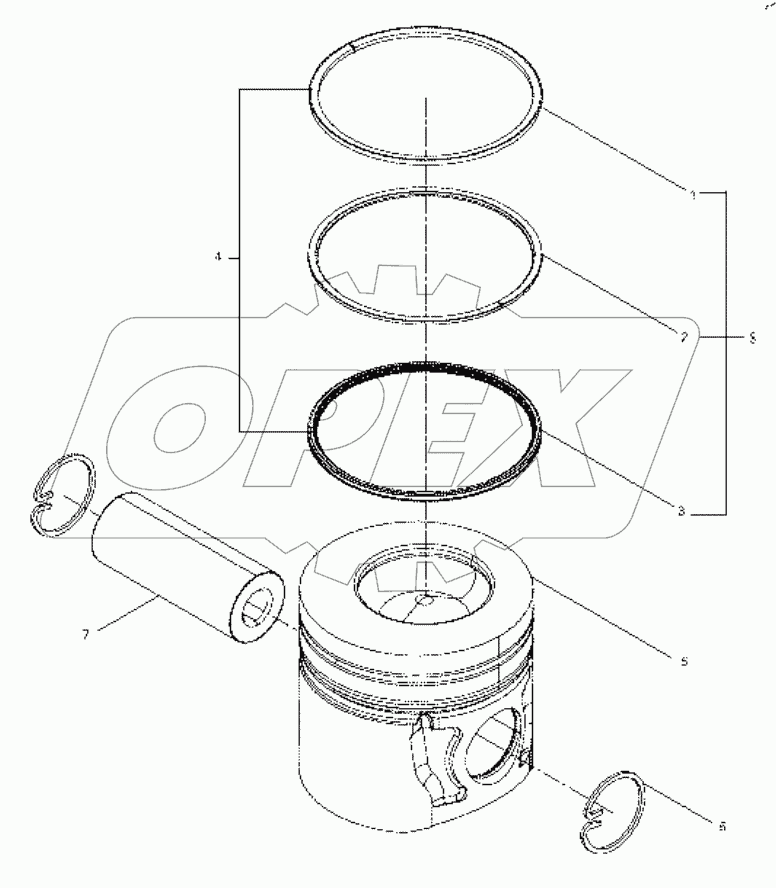  13057366 Piston assembly