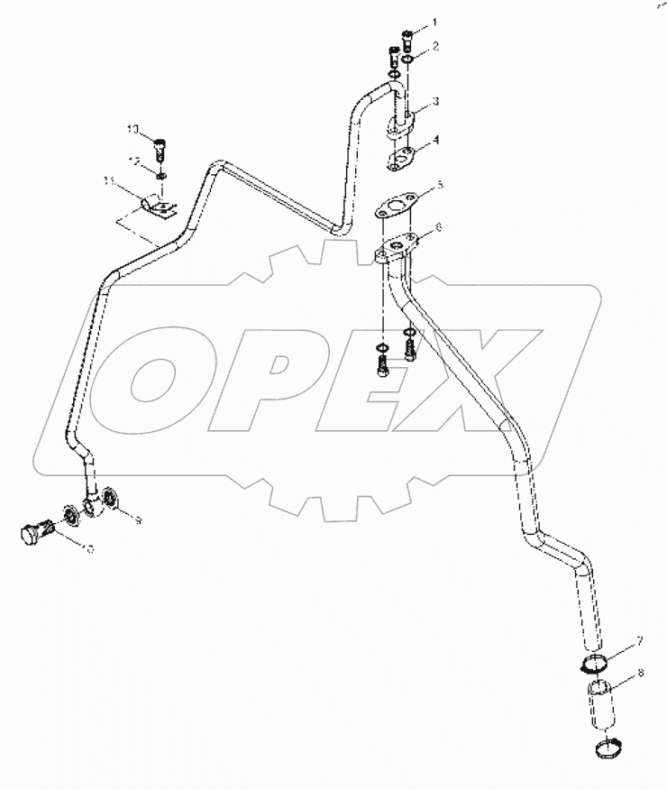 Oil pipe assembly of turbocharger