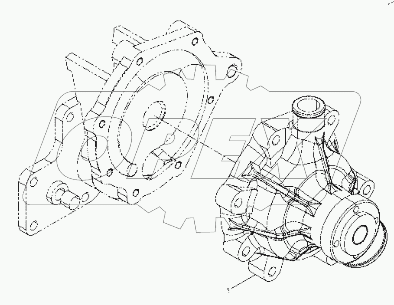  Water pump assembly