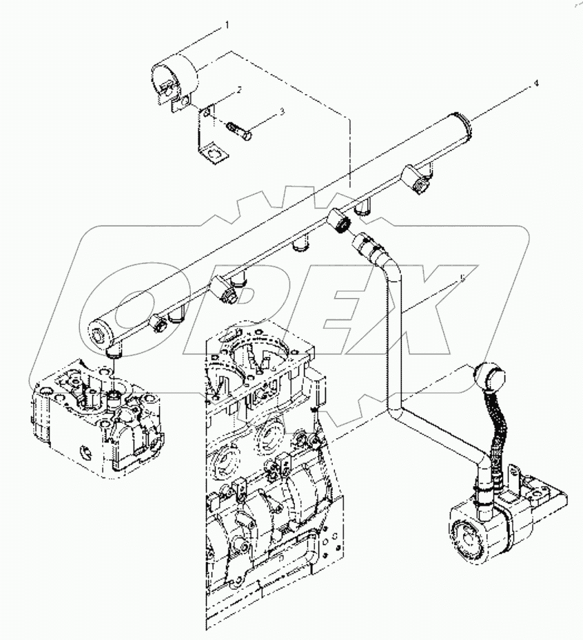  Cooling Water pipe assembly