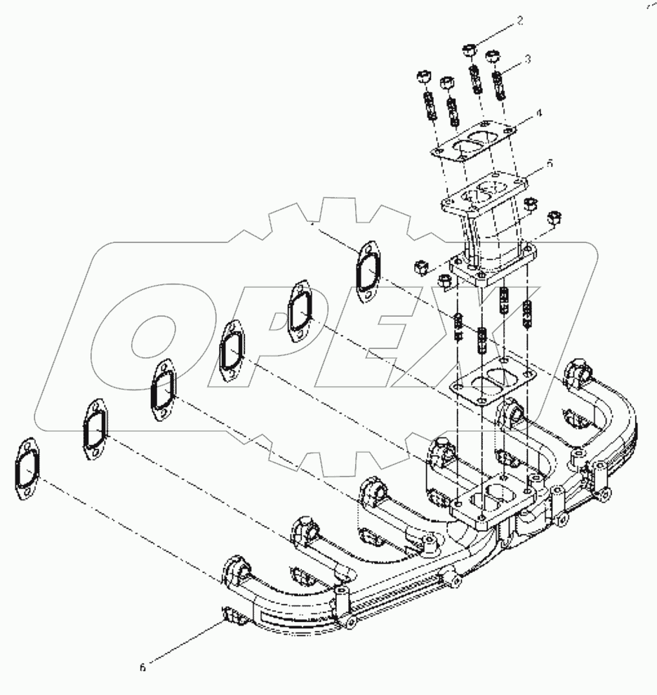  Exhaust manifold assembly
