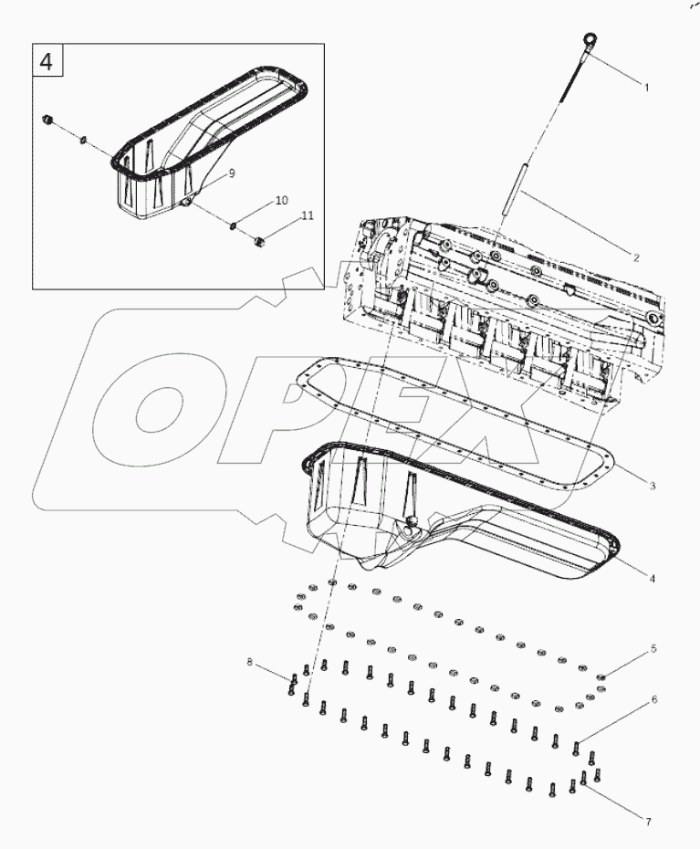  Oil pan assembly