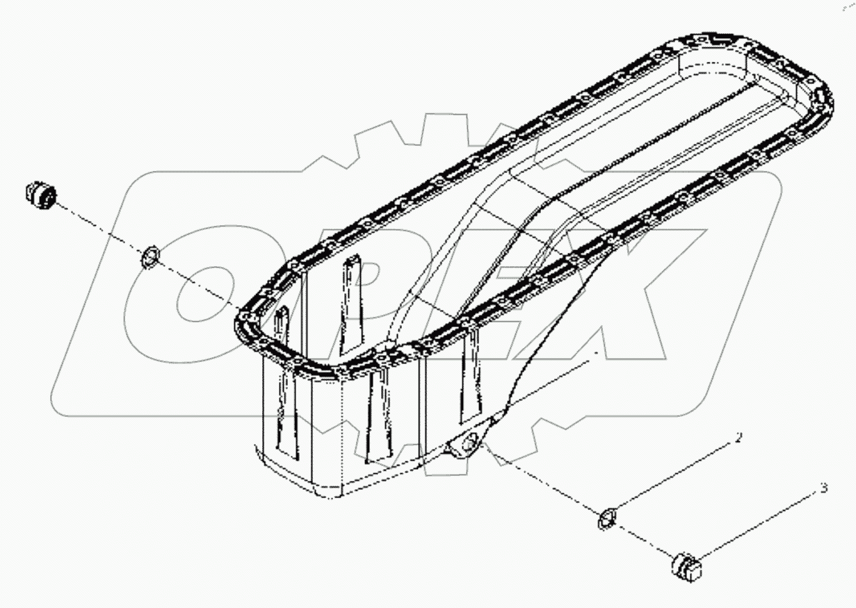  13053874 Oil pan subassembly