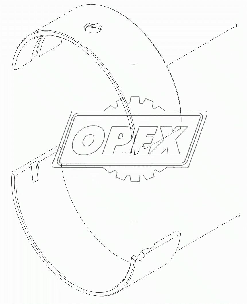 Thrust main bearing bush assembly