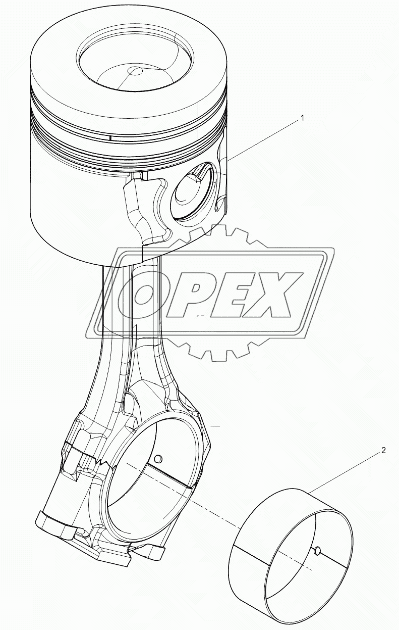 Piston and Connecting Rod Group 1