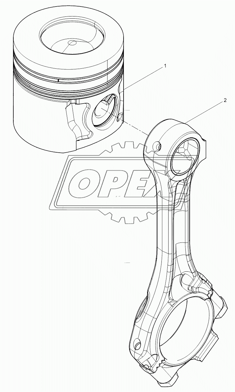 Piston and Connecting Rod Group 2