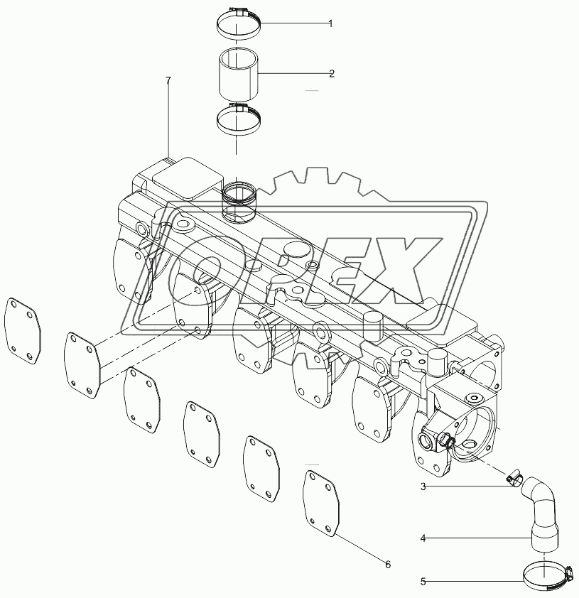 Air inlet pipe  assembly