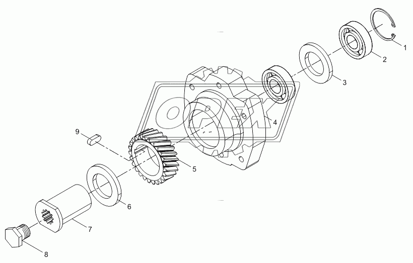 Hydraulic pump seat