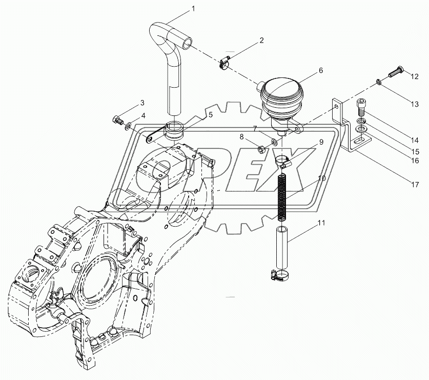 Crankcase ventilation assembly