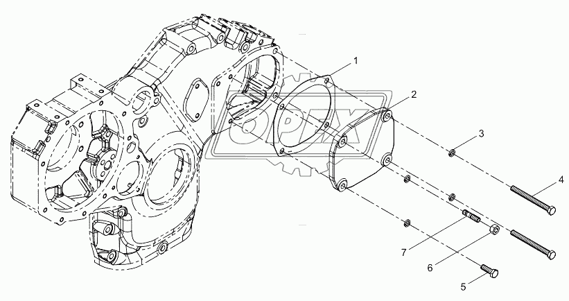 Hydraulic pump cover assembly