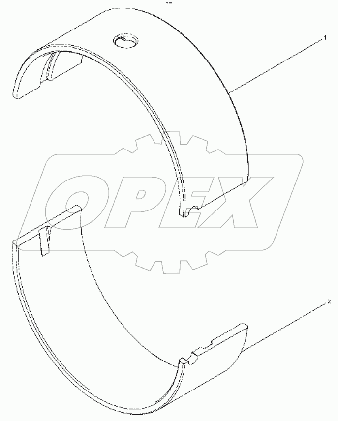  Thrust main bearing bush assembly