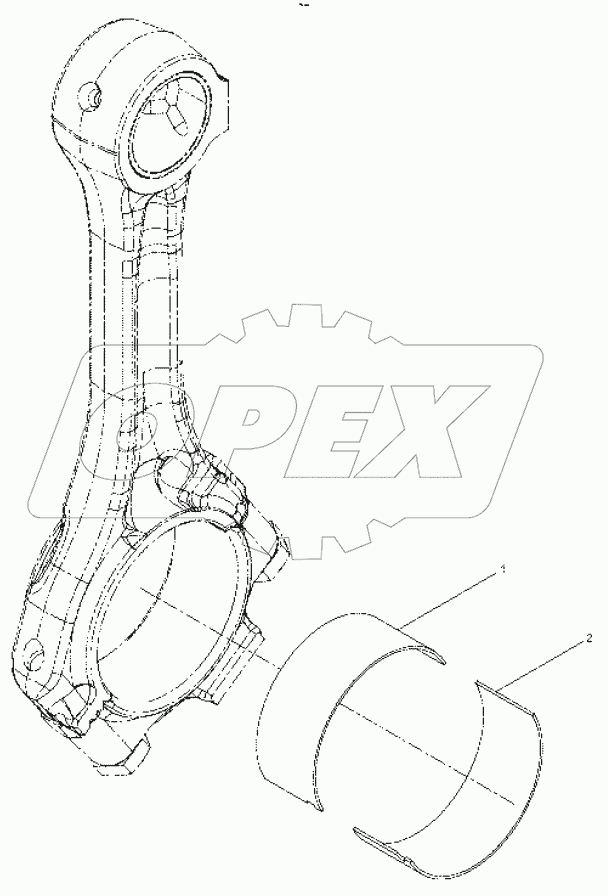  Connecting rod bearing set