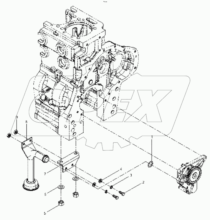  Oil inlet pipe assembly