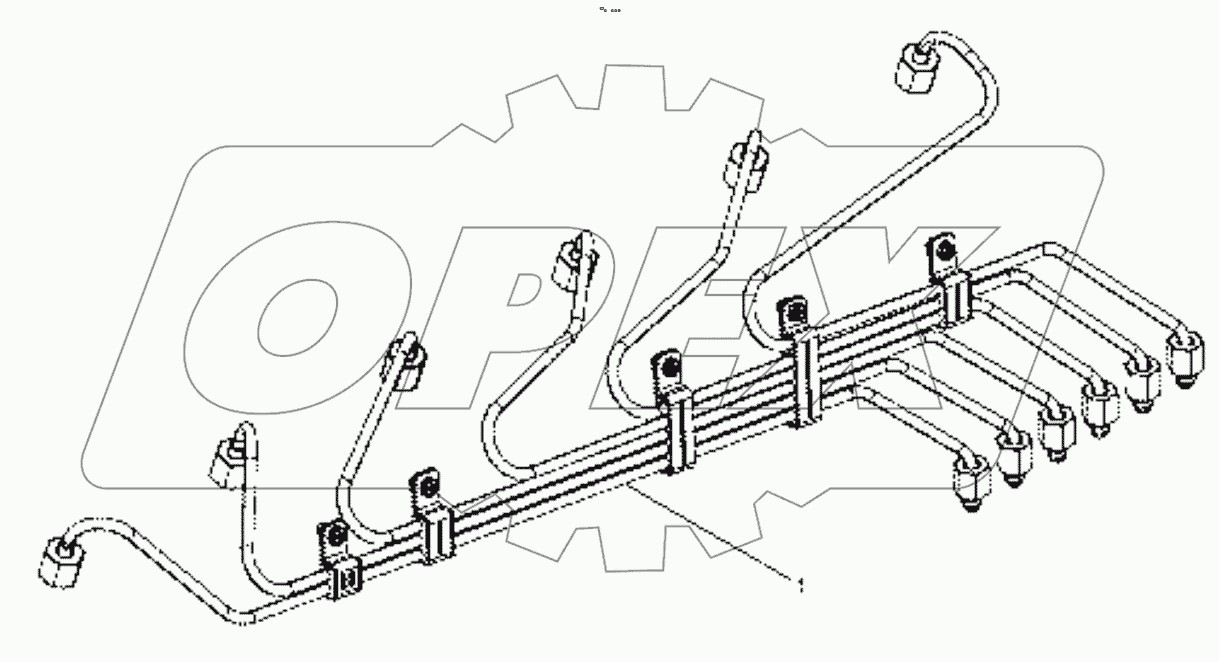  High pressure fuel injection pipe group