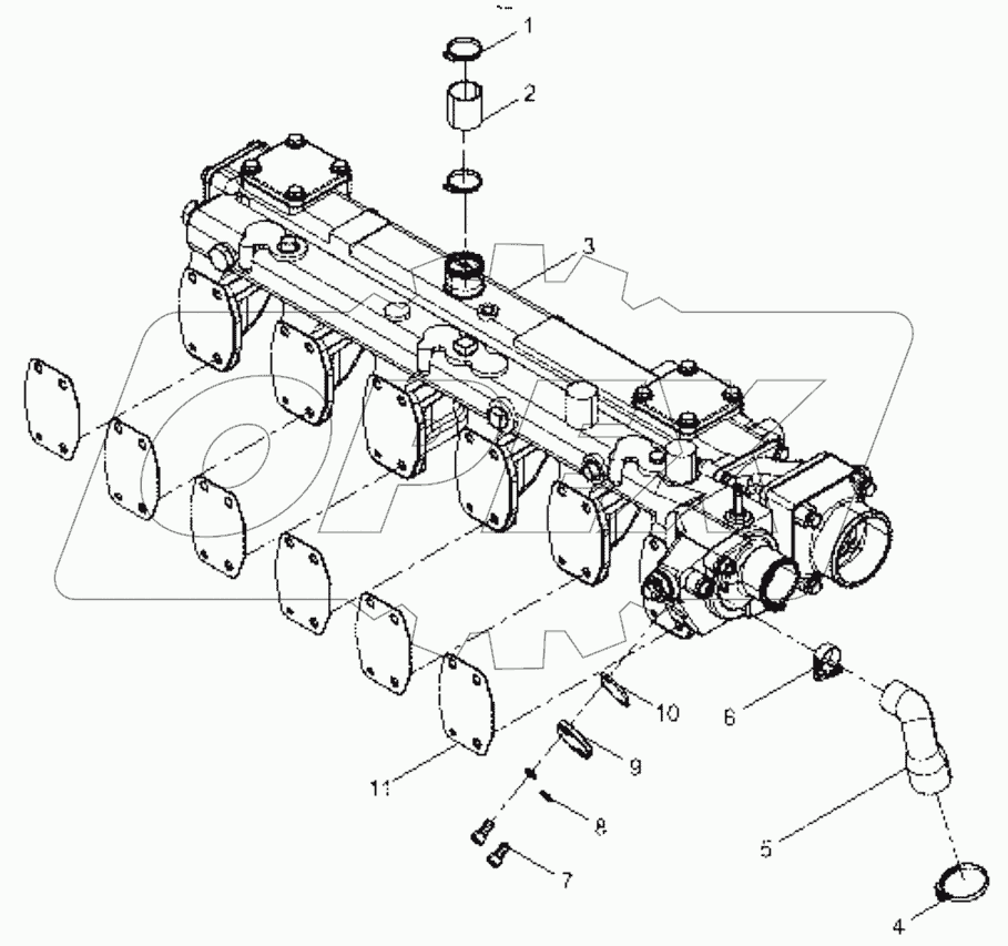  Air inlet pipe assembly