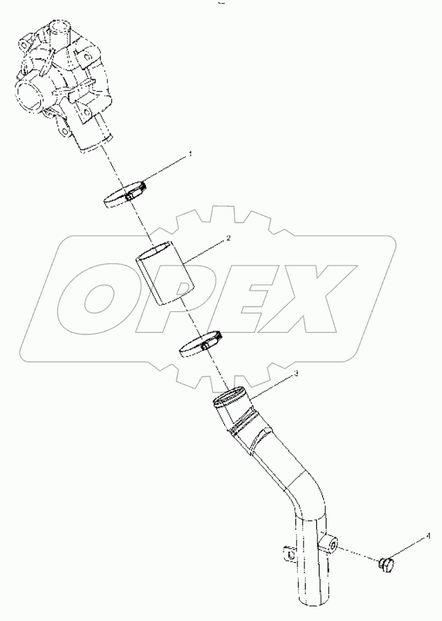  Water interlet joint pipe assembly