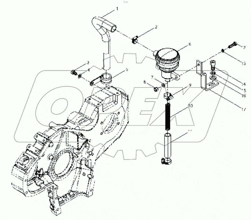  Crankcase ventilation device assembly